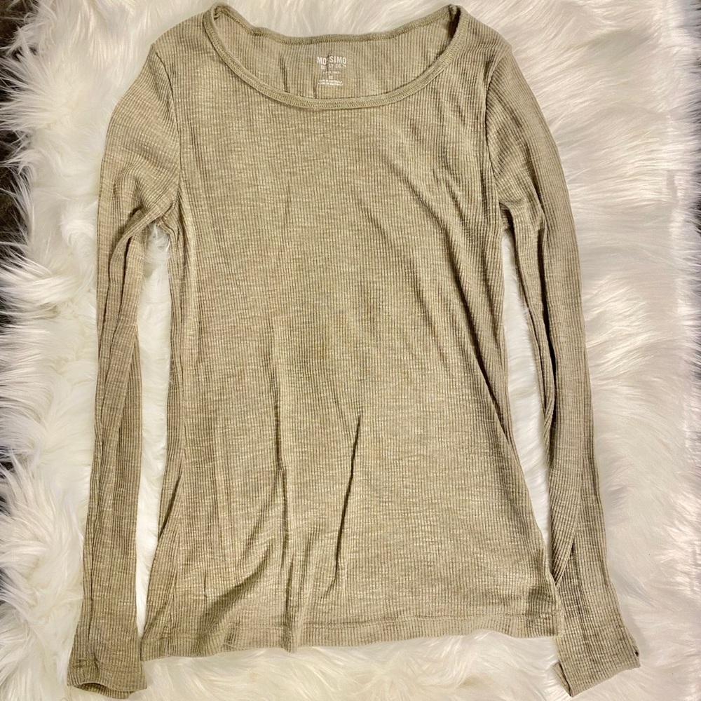 Mossimo ribbed long sleeve shirt